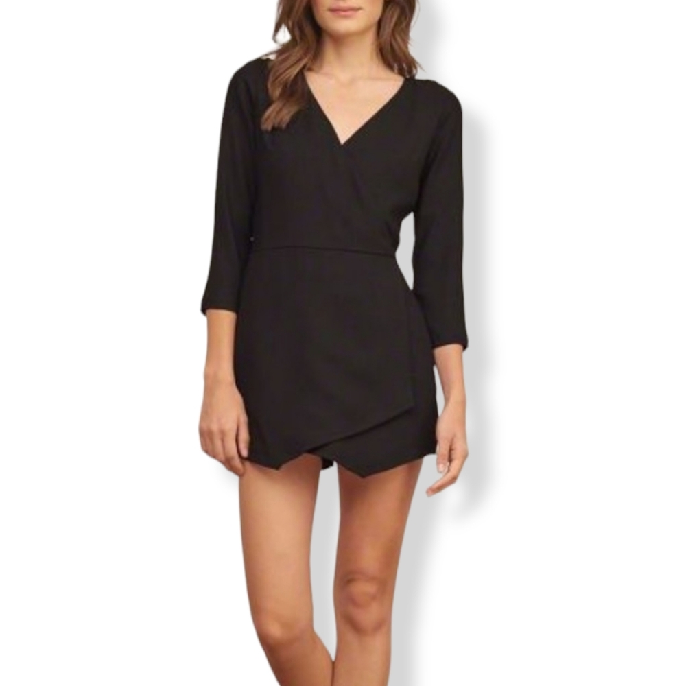 ABERCROMBIE & FITCH Black Skort Romper